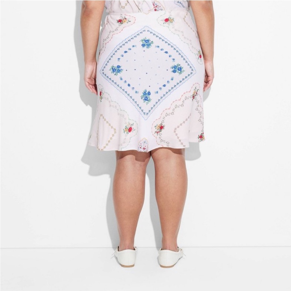 Wild Fable Floral Print A-Line Skirt - Picture 2 of 6